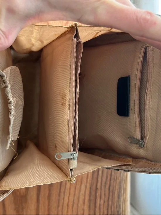 Burberry Beige Black Red Nova Check Mini Backpack - Picture 4 of 8